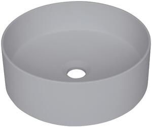 Deante Silia umývadlo 36x36 cm okrúhly sivá/kamenná CQS_SU4S