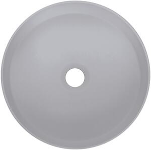 Deante Silia umývadlo 36x36 cm okrúhly pultové umývadlo sivá/kamenná CQS_SU4S