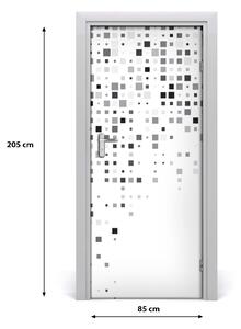 Samolepiace fototapety na dvere abstrakcie štvorca 85x205 cm