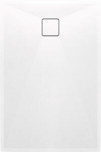 Deante Correo, obdĺžniková granitová sprchová vanička 100x80x3,5 cm, biela matná, DEA-KQR_A46B