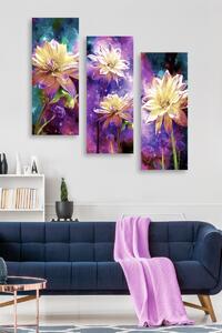 Wallity Súprava obrazov FLOWERS 70 x 50 cm 3 kusy