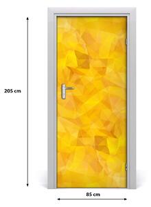 Samolepiace fototapety na dvere abstrakcie trojuholníky 85x205 cm