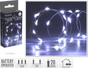 Mondex Svetelná LED reťaz CAP 95 cm studená biela