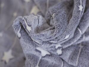 Svietiace obliečky mikroplyš HVIEZDY A PUNTÍKY sivé Rozmer obliečky: 70 x 90 cm | 140 x 200 cm