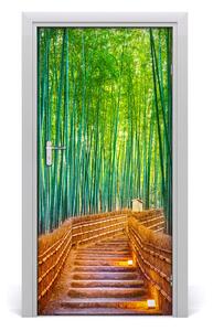 Fototapeta samolepiace na dvere bambusový les 95x205 cm