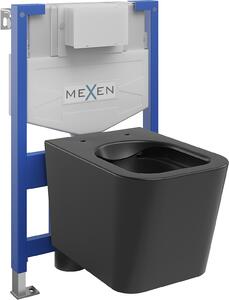 Mexen Fenix XS-F, podomietkový modul a závesné WC Teo, čierna matná, 6803385XX85