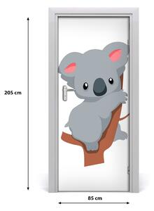 Samolepiace fototapety na dvere Panda na dreve 85x205 cm