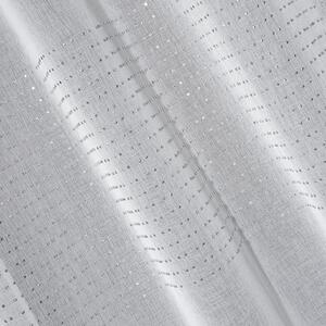 Biela záclona na krúžkoch TRISTA 140x250 cm