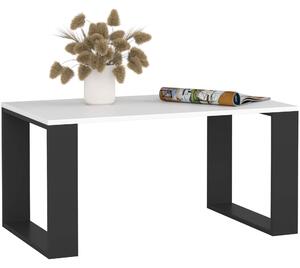 Ak furniture Konferenčný stolík Nox biely/čierny