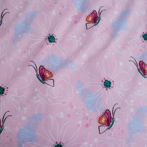 Jerry Fabrics Obliečka do postieľky Minnie "Butterfly" baby, 100x135 / 40x60 cm
