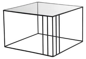 Kalune Design Konferenčný stolík Outline čierny/tvrdené sklo