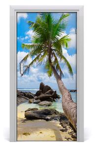 Fototapeta na dvere tropická pláž 95x205 cm