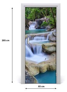 Fototapeta na dvere vodopád Thajsko 85x205 cm