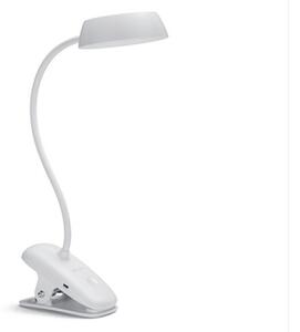 Philips 8719514396890 Donutclip dotyková štipcová lampička s lupou LED 3W/175lm 4000K USB biela stmievateľná