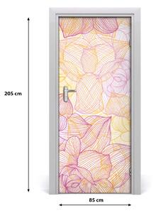 Samolepiace fototapety na dvere kvety 85x205 cm