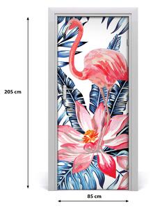 Samolepiace fototapety na dvere havajskej kvety 85x205 cm
