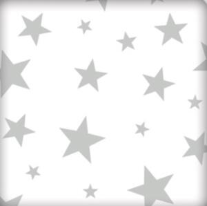 Obliečky bavlnené Stars sivé TiaHome - 1x vankúš 65x45cm, 1x paplón 130x90cm