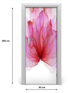 Samolepiace fototapety na dvere ružový kvet 85x205 cm