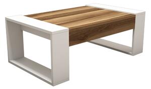 Kalune Design Konferenčný stolík Venus orech/biely
