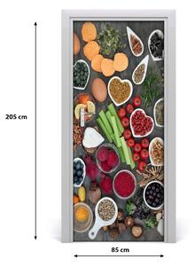 Fototapeta na dvere samolepiace zdravá strava 85x205 cm