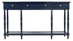 LivinHill Konzolový stolík Avola 152 cm z masívu modrý