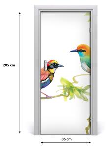 Samolepiace fototapety na dvere vtáky 85x205 cm