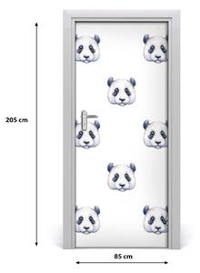 Samolepiace fototapety na dvere pandy 85x205 cm