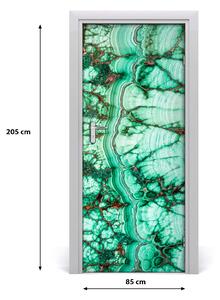 Samolepiace fototapety na dvere malachitová textúry 85x205 cm