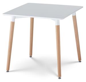 Jedálenský stôl ERVIN prírodná/biela, šírka 80 cm