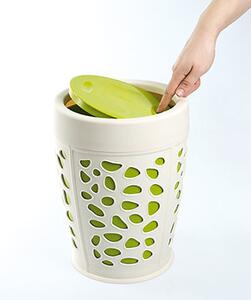 Ugurlar plastik Kôš na odpadky Stone 8,5L, sivo-zelený
