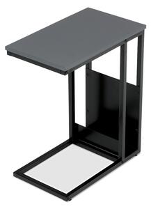 Odkladací stolík MATHIAS sivá/čierna