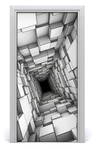 Samolepiace fototapety na dvere Tunel zo šesťuholníkov 95x205 cm