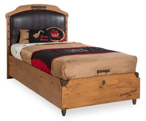 Detská posteľ Jack 100x200cm s úložným priestorom - dub lancelot
