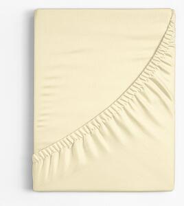 Goldea bavlnená napínacia plachta - smotanová 80 x 160 cm