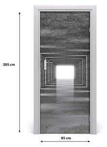 Samolepiace fototapety na dvere Tunel z tehál 85x205 cm