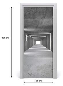 Samolepiace fototapety na dvere betónový tunel 85x205 cm