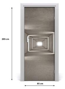 Samolepiace fototapety na dvere betónový tunel 85x205 cm