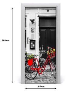 Fototapeta samolepiace na dvere mestské kolo 85x205 cm