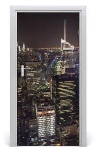 Fototapeta samolepiace na dvere New York noc 95x205 cm