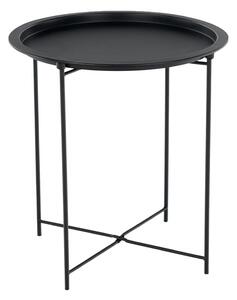 Príručný stolík s odnímateľnou táckou, čierna, RENDER