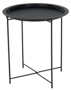 Tempo Kondela Príručný stolík s odnímateľnou táckou, čierna, RENDER