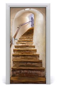 Fototapeta samolepiace na dvere schody do zámku 95x205 cm