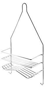 Bathlab Kúpeľňová polička CARL SILVER 25x45,5 cm strieborná