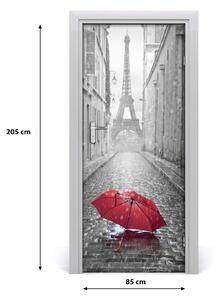 Fototapeta samolepiace na dvere dáždnik Francúzsko 85x205 cm