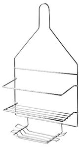 Bathlab Kúpeľňová polička CARL SILVER 23x41,5 cm strieborná