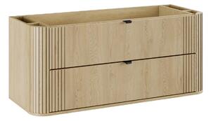 Comad Závesná skrinka pod umývadlo Ovalia 120 cm dub Cremona