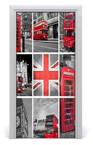 Fototapeta samolepiace na dvere koláž Londýn 95x205 cm