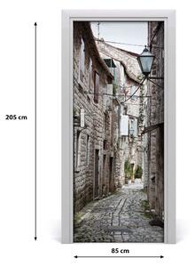 Fototapeta samolepiace dvere ulička Chorvátsko 85x205 cm
