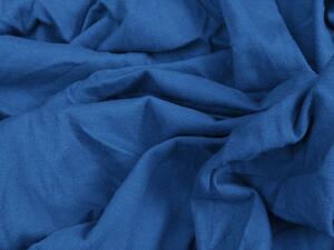 Jersey prostěradlo EXCLUSIVE tmavě modré 160 x 200 cm