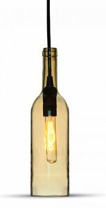 V-TAC Závesná lampa fľaša pre žiarovky E14, Jantárová